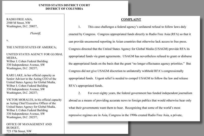 The lawsuit filed by RFA on March 27, 2025.