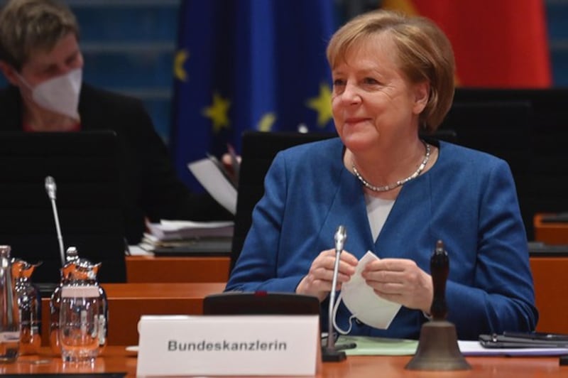 德国总理默克尔在中欧投资协定谈判中扮演重要角色。(AFP)