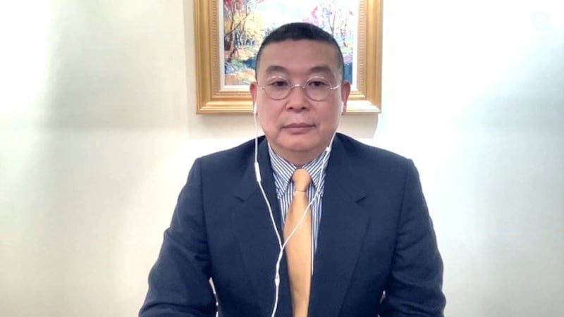 1989年天安门民主运动的参与者杨建利(视频截图/RFA)