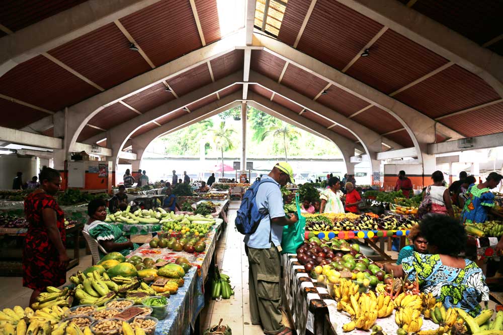 Port Vila markets. A popular local market for Nivan people to sell their farm produce. Photo: RFA